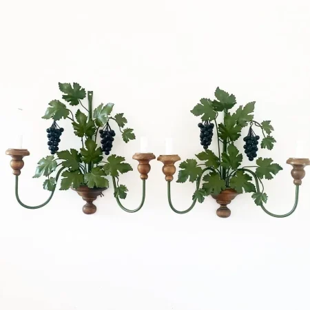 candeluze vigne raisin applique