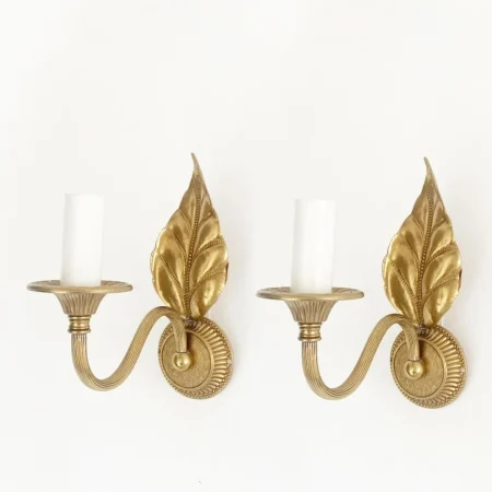 appliques-ancienes-paire-de-feuillages-dorees-hollywood-regency