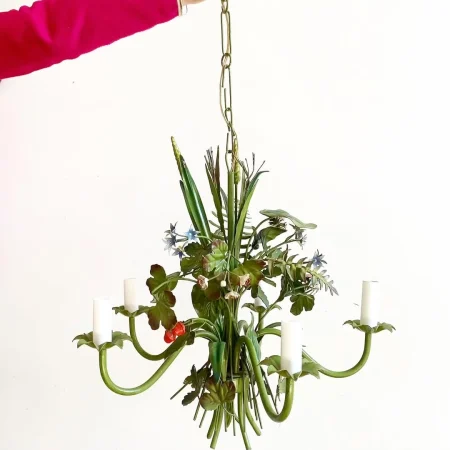 vintage-floral-chandelier-spring-painted-metal