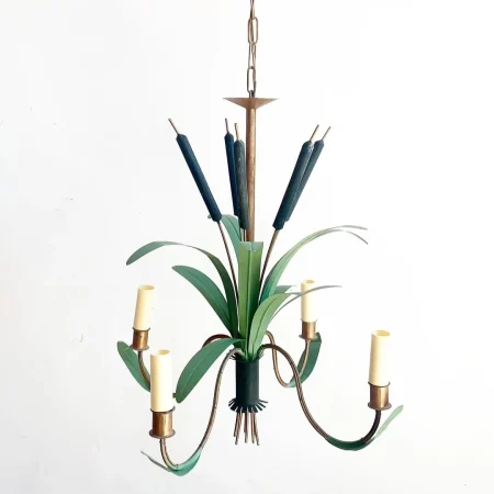 painted-metal-botanical-chandelier