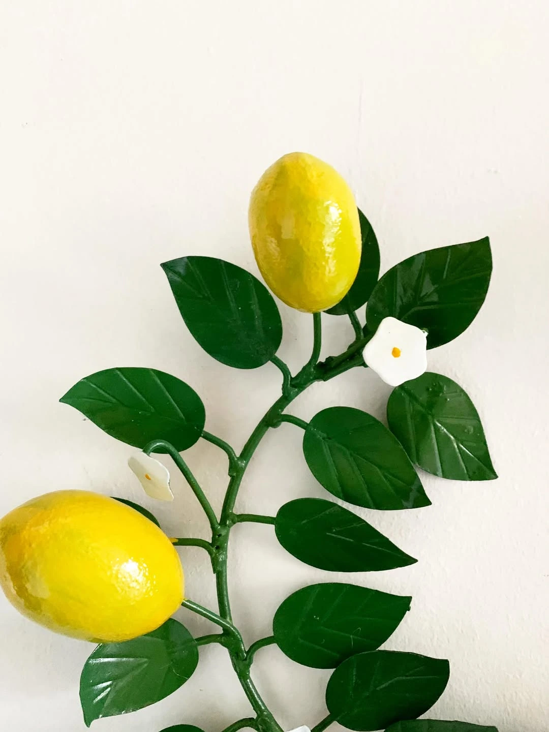 close-up-of-floral-wall-sconce-with-lemons-foliage-and-small-white-flower-details