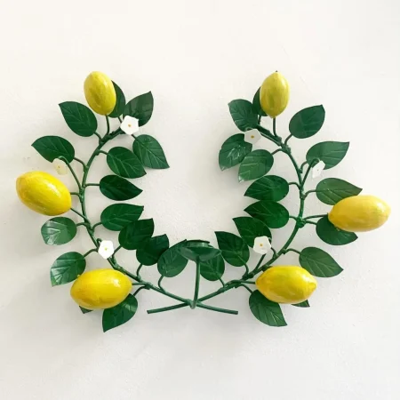 decorative-vintage-wall-sconce-with-lemon-motif-leaves-and-white-flowers-cottagecore-style-wall-light