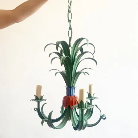 lustre-vegetal-en-metal-peint