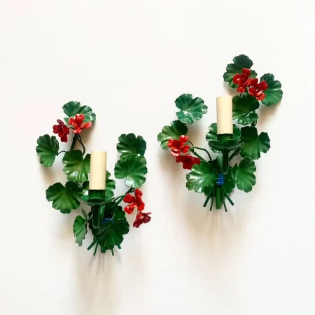 french-vintage-red-geranium-wall-sconces-1970s-candeluze